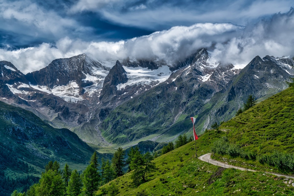 Alps mountain chalet